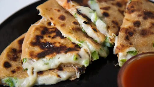 Cheese Corn Spinach Paratha - Jain