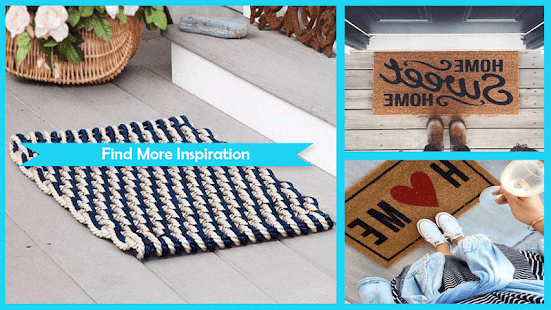 Awesome DIY Colorful Doormats - náhled