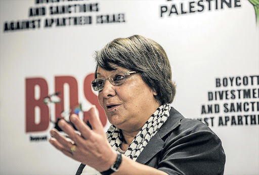 ICONIC: A 1969 image of Palestinian hijacker Leila Khaled replicated on the dividing wall between Israel and Bethlehem, West Bank