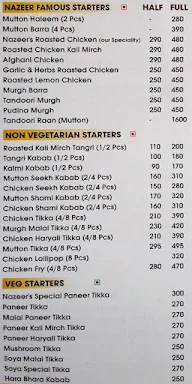 Nazeer Foods menu 1