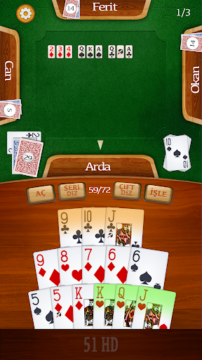 51 HD Kağıt Okey Oyunu 1.25 screenshots 2