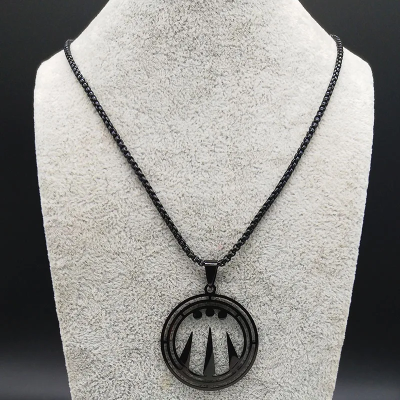 Title 4, Druïde Symbool Hanger Ketting Roestvrij Staal T...
