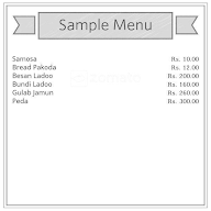 Om Sweets menu 1