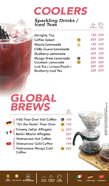 SLAY Coffee Bar menu 