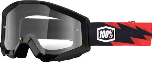 100% Strata Goggle, Slash with Clear Lens