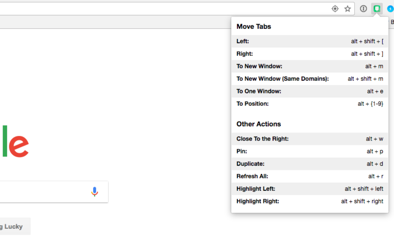 More Tab Shortcuts Preview image 3