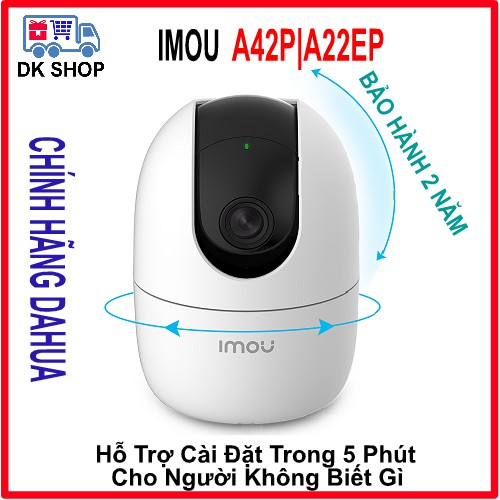 Camera Thông Minh Ip Wifi (Dahua) Imou Ranger 2 Ipc - A42P 4.0Mp| A22Ep 2.0Mp - Trong Nhà - Xoay 360 Độ - Bảo Hành 2 Năm.