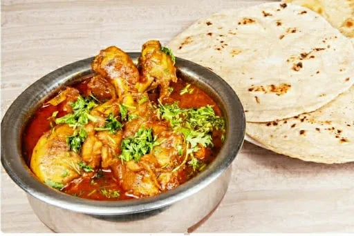 Desi Special Ishtoo Chicken With Roti [Serves 2-3]