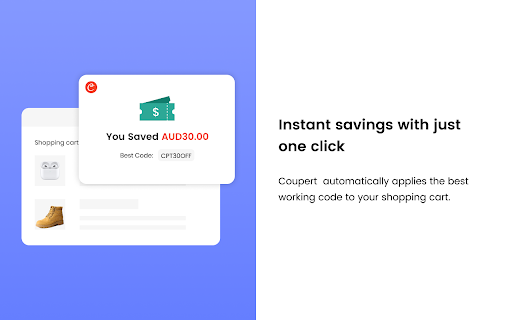 Coupert AU - Auto Coupon Finder & Cashback Preview 2