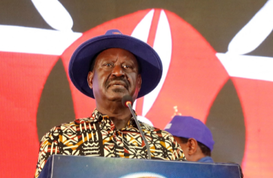 Kenya's opposition leader Raila Odinga of the Azimio La Umoja (Declaration of Unity) One Kenya Alliance addresses the nation following the announcement of the results of the presidential election, in Nairobi, Kenya, in this August 16 2022 file photo. Picture: REUTERS/THOMAS MUKOYA