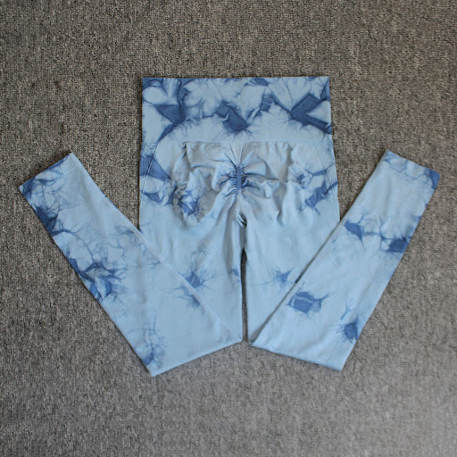 Title 5, Womens Printed Tie-dye Seamless Skinny Yoga Pa...