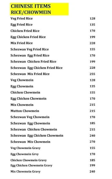 Riwaayat Multicuisine Restaurant menu 