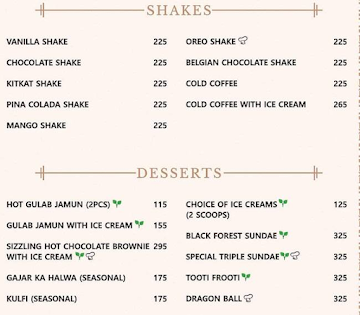 Ganga Prasad Confectionery menu 