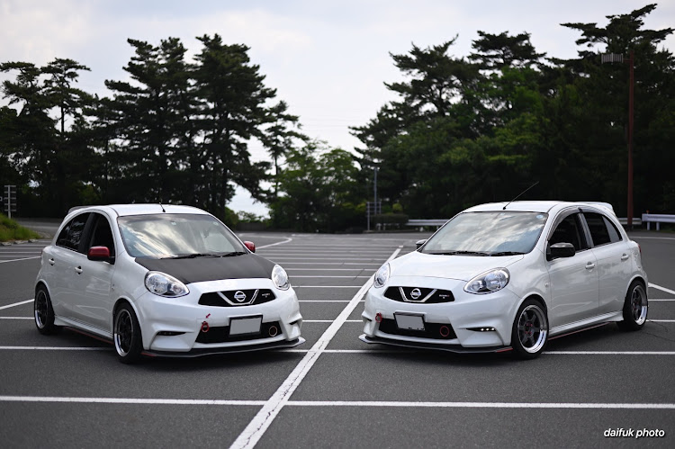 マーチのおはきび・鷲羽山展望台駐車場・撮影会・撮って頂いたシリーズ・おっさんですがアニメ好き🤣に関するカスタム事例の投稿画像1枚目
