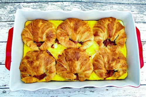 Croissant Breakfast Sandwich Casserole