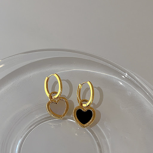 Title 1, Double-sided Fritillary Retro Love ear clips, r...