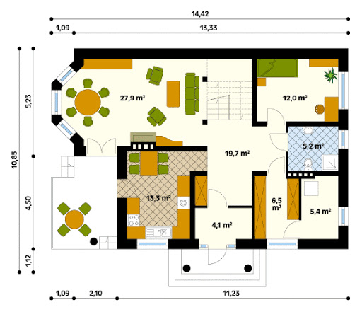 Aria 8 CE - Rzut parteru