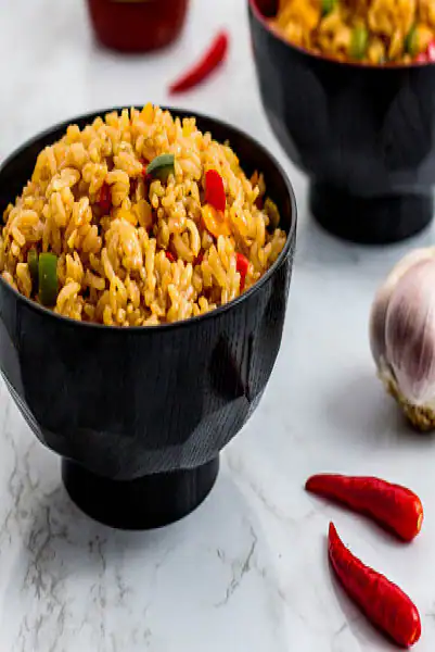 Spicy Veg Burnt Garlic Fried Rice