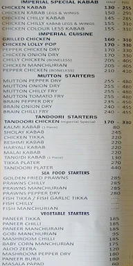 Imperial Restaurant menu 3