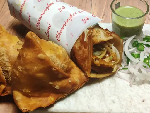 Veg Samosa Dhamaka Roll