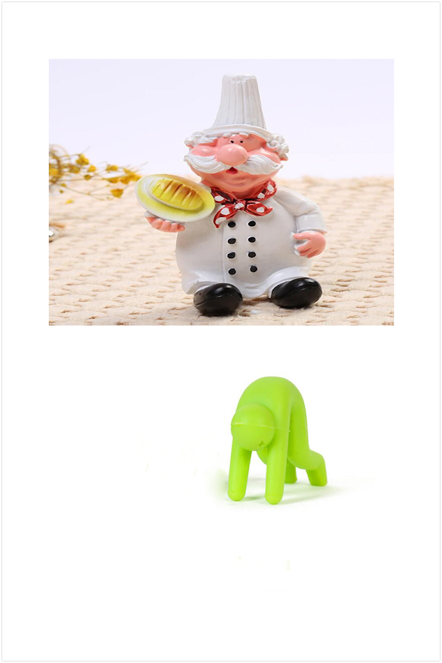 Crochet adhésif sans perçage, motif chef de dessin animé créatif, multifonction pour cuisine et salle de bain, pratique et design !