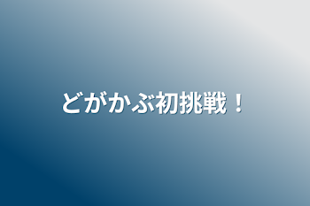 どがかぶ初挑戦！