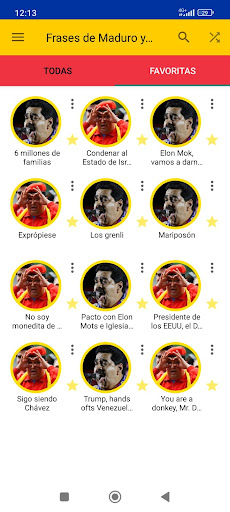 Screenshot Frases de Maduro y Chávez