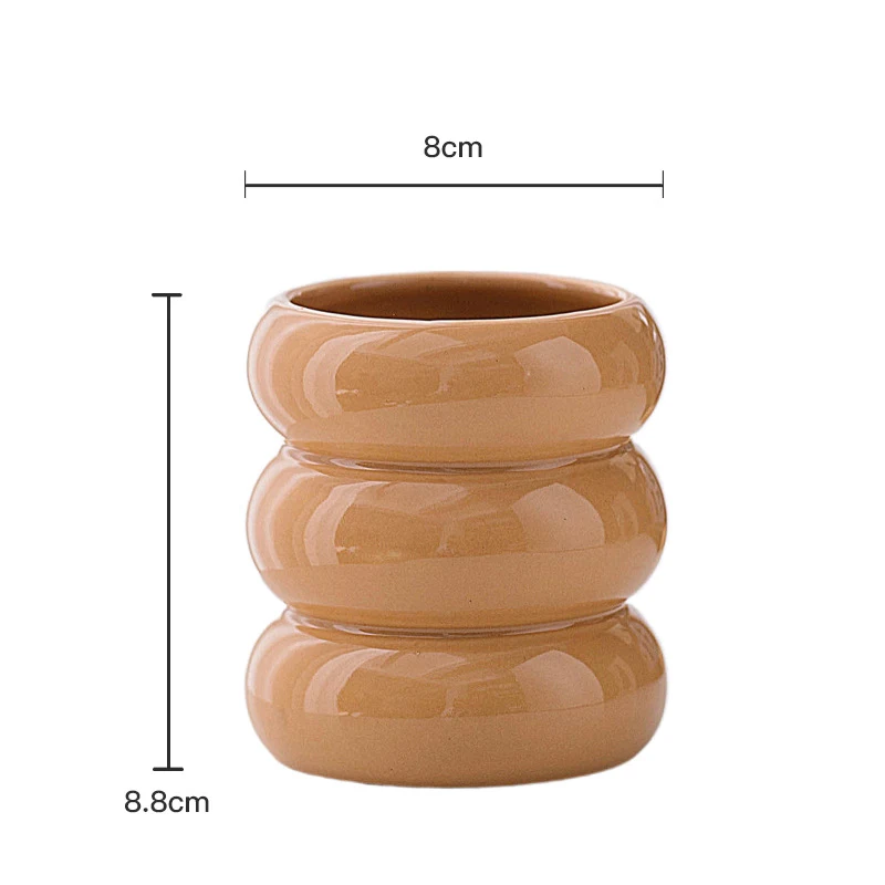 Huishoudelijke Keramische Ambachtelijke Kaarsencontainer, Creëer Sfeer, Decoratief Design, Perfect voor Thuis, Handgemaakt en Uniek