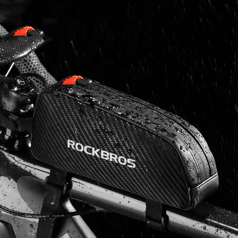 Bolsa Impermeable para Tubo Delantero de Bicicleta para Carretera y Montaña, Sillín y Haz de Luz, Ideal para Ciclismo