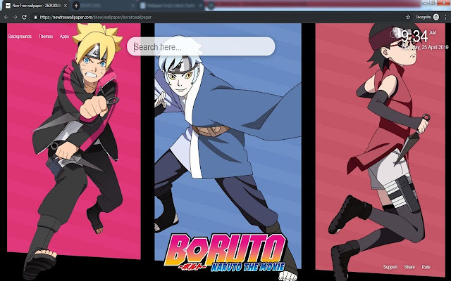 Boruto HD Taustakuvat Naruto Theme New Tab