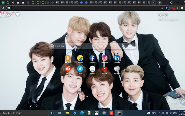 BTS Wallpaper New Tab Theme