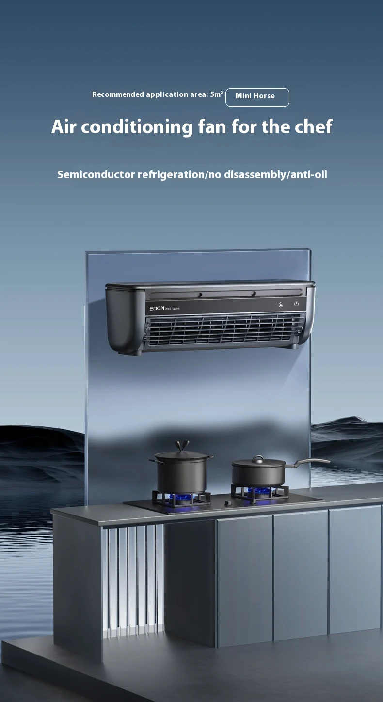 Title 7, Wandventilator mit Kühlung, Akku, Fernbedienung...