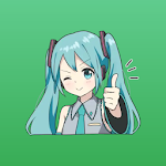 Cover Image of Download Hatsune Miku Vocaloid Stickers for WastickerApps 1.1.7 APK