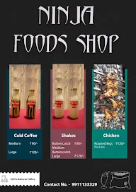 Ninja Foods Shop menu 1