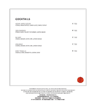 EXO Charlie - Shangri-La's - Eros Hotel menu 4