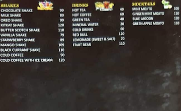 The Food Box Restaurant menu 