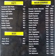 Hotel Roop Palace Restaurant menu 2