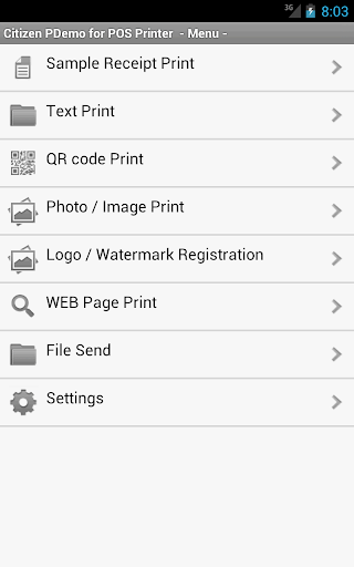 Citizen PDemo for POS Printer