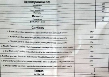 Laveen Kitchen menu 