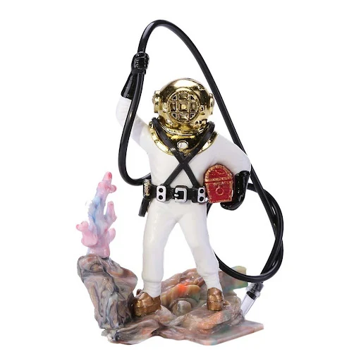 Aquarium Volcano Diver Pneumatic Decoration Tank Ornaments Landscaping Decoration Plants for Aquarium Accessories Home D