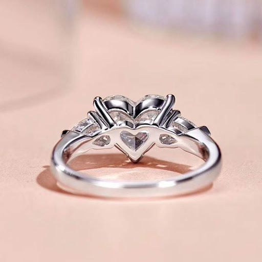 Title 5, Zirconium Heart Water Drops Heart-shaped Prince...