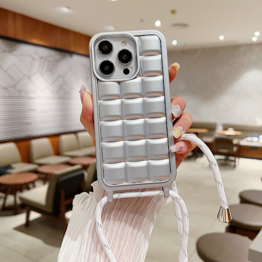 Title 7, One-piece Matte Plaid Cross-body Lanyard Phone ...