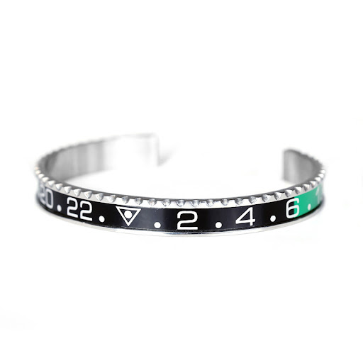 Steel + black green