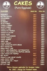 Juneja Bakers menu 1