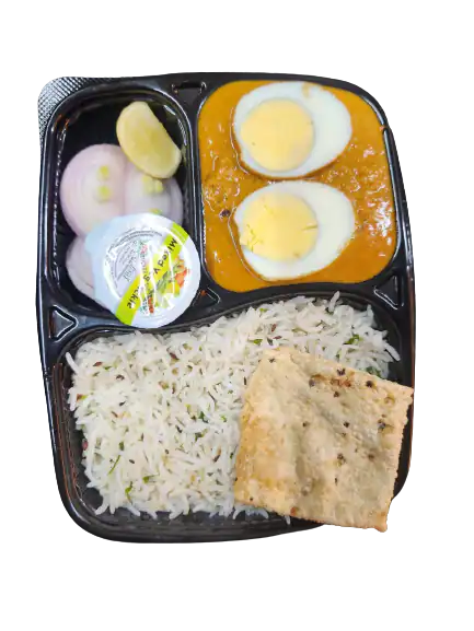 Egg Curry + Jeera Rice Combo