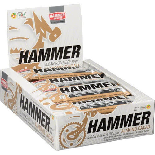 Hammer Nutrition Vegan Recovery Bar: Almond Cacoa Box of 12