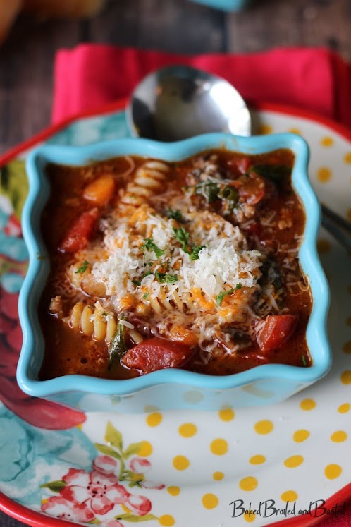 Cheesy Lasagna Soup