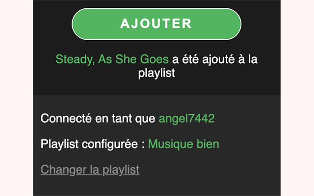 Spotify ajout rapide