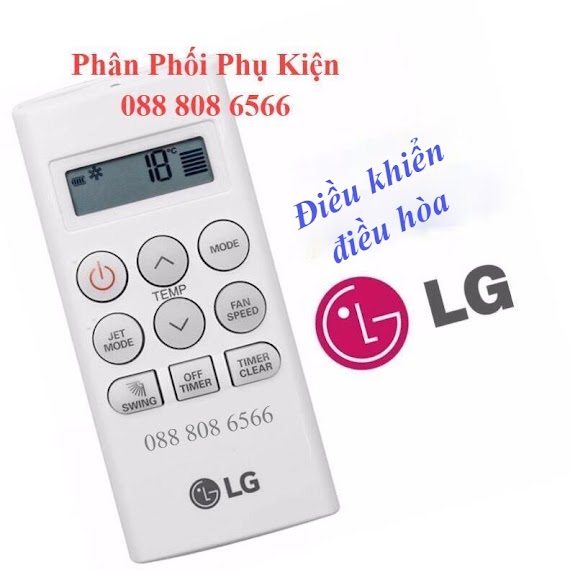 Điều Khiển Điều Hòa Lg Vuông Ngắn - Remote Máy Lạnh - Hàng Cao Cấp - Hàng Mới Về