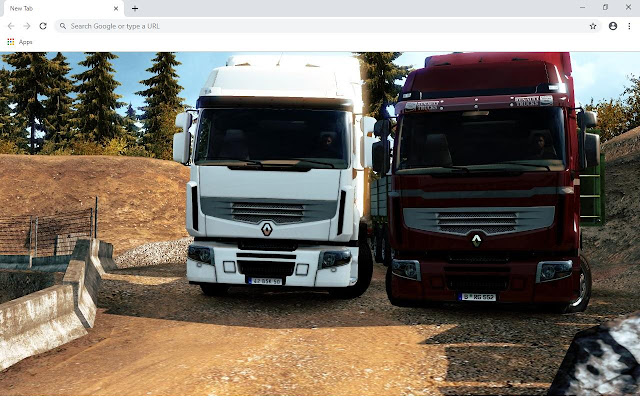 Euro Truck Simulator 2 Wallpapers and New Tab